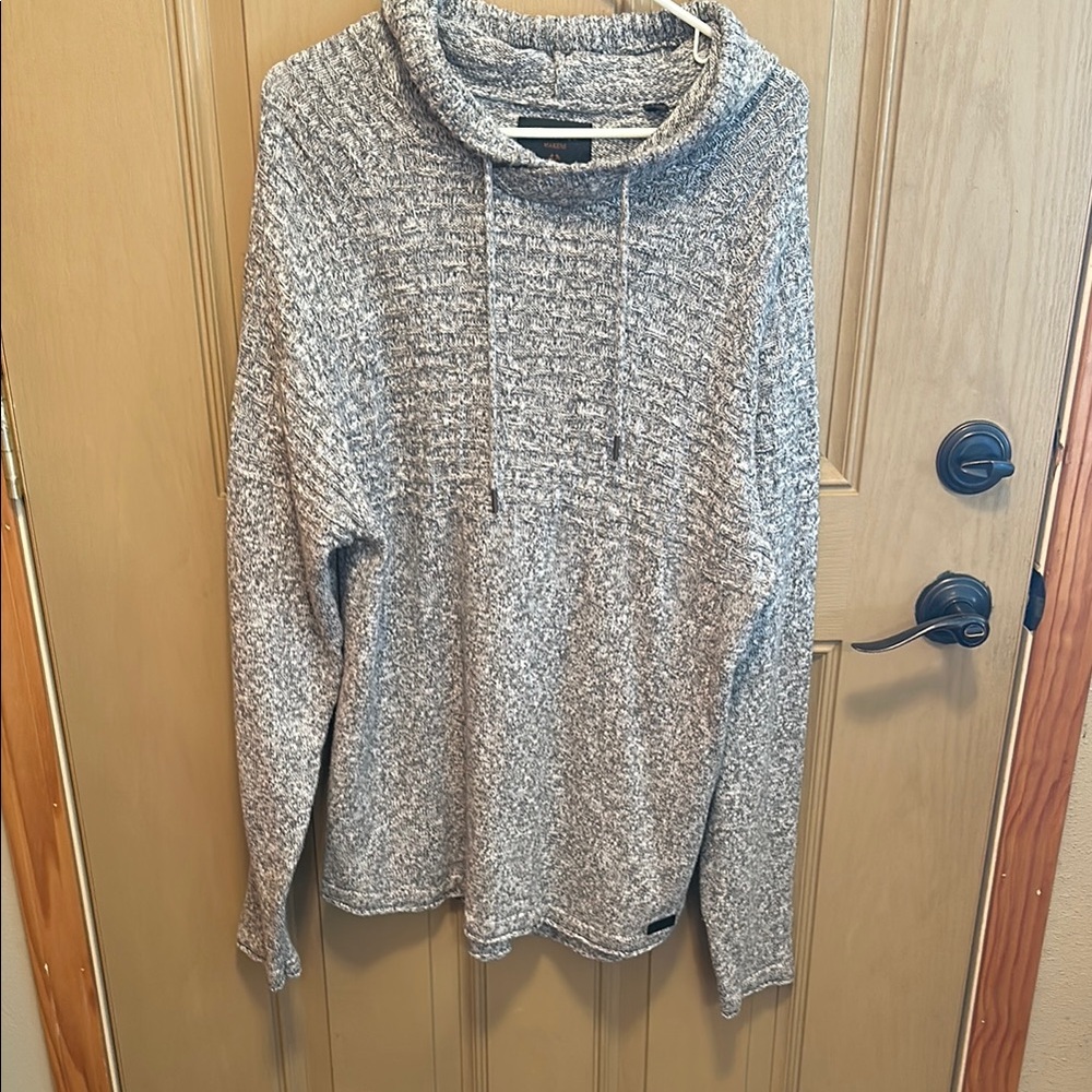Cozy Gray Sweater with Textured Weave